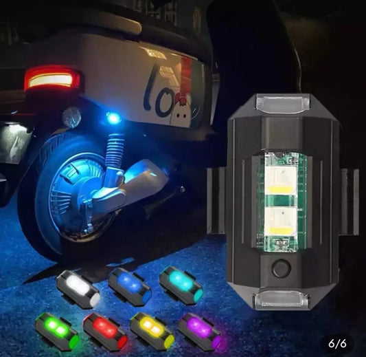 2 pc New Universal USB Aircraft Light for bike and car